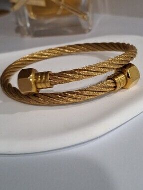 Stainless Steel Twisted Chain Bracelet